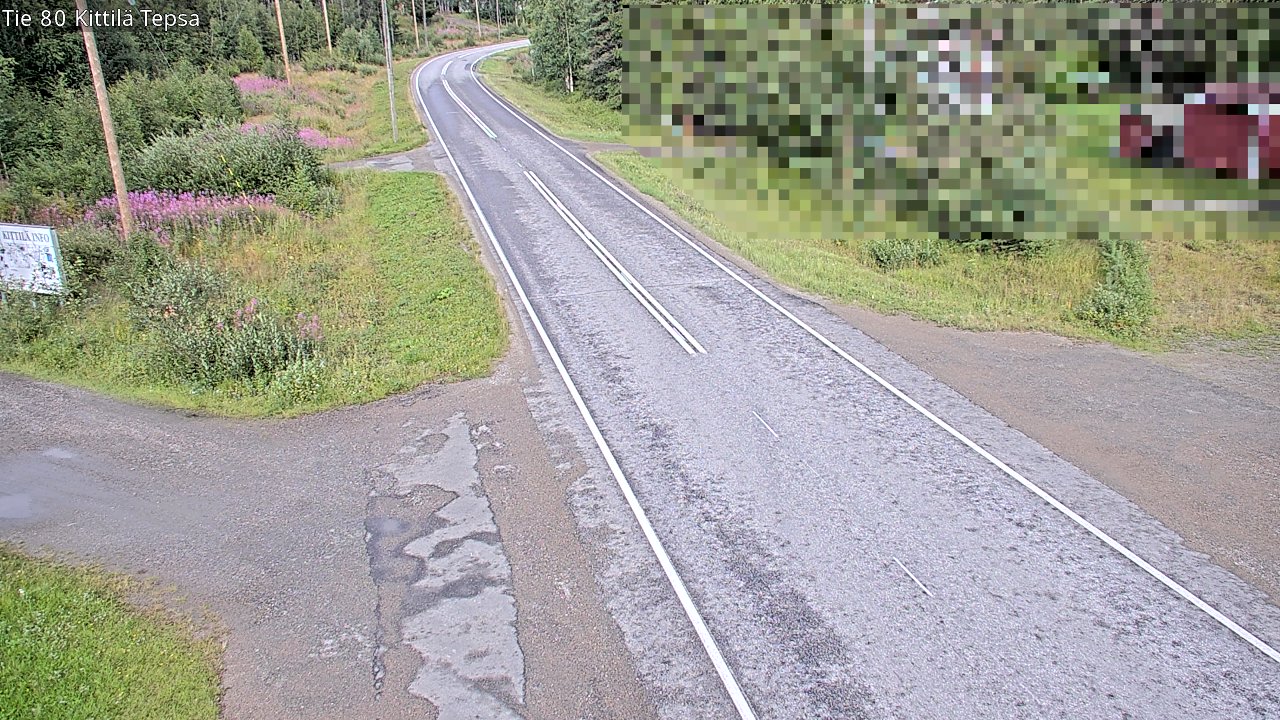 Weather Camera Image Väg 80 Kittilä, Tepsa, Kittilä, Lappi