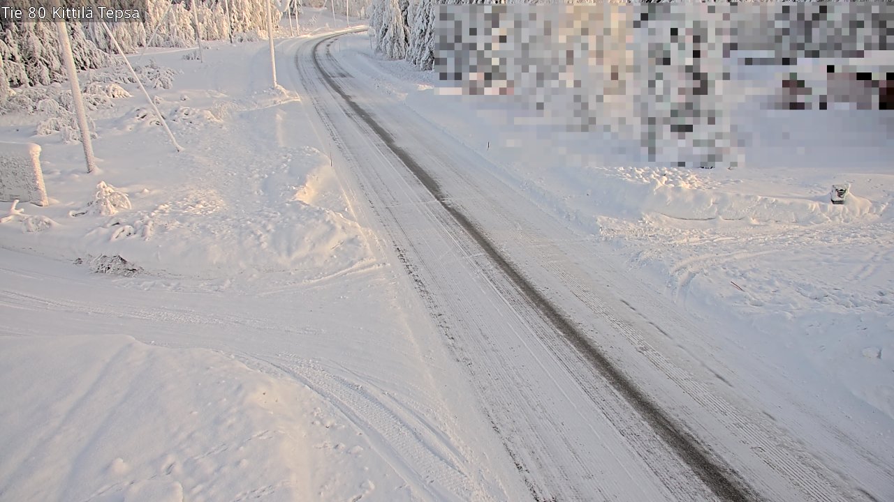Weather Camera Image Road 80 Kittilä, Tepsa, Kittilä, Lappi