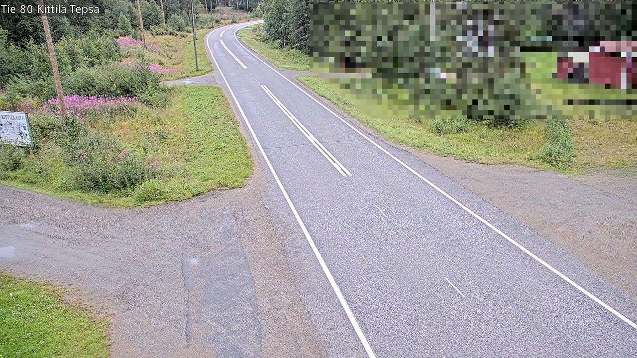Weather Camera Image Väg 80 Kittilä, Tepsa, Kittilä, Lappi