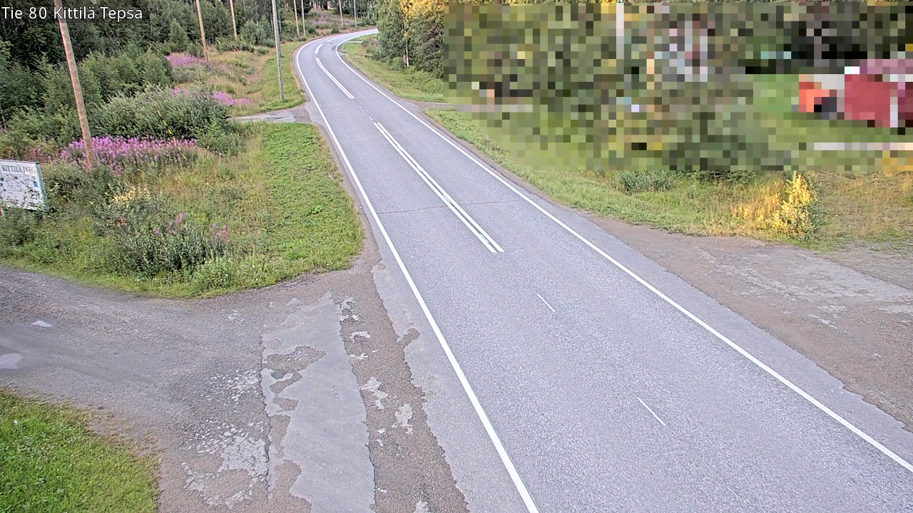 Weather Camera Image Väg 80 Kittilä, Tepsa, Kittilä, Lappi