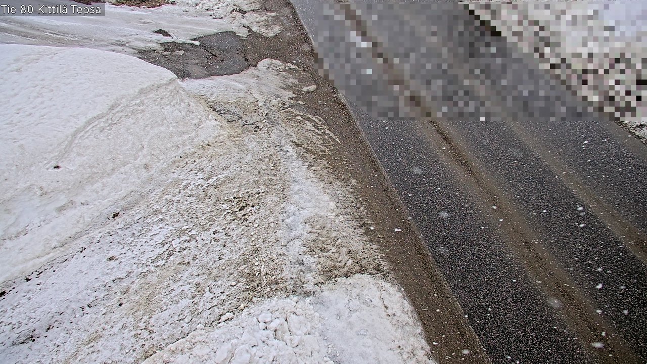 Weather Camera Image Road 80 Kittilä, Tepsa, Kittilä, Lappi