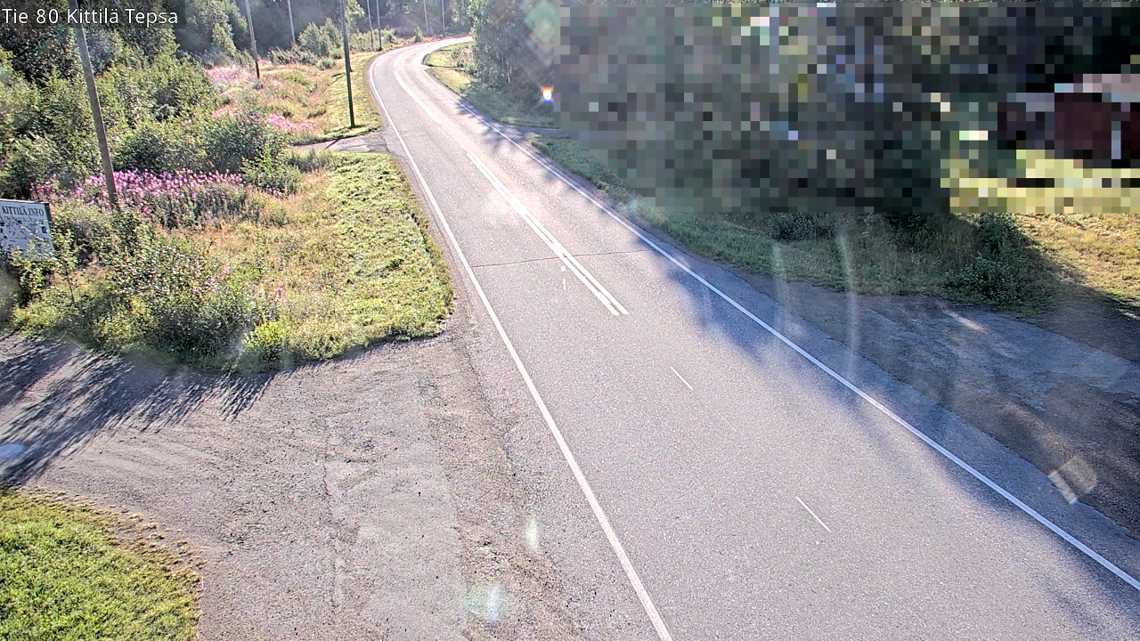 Weather Camera Image Väg 80 Kittilä, Tepsa, Kittilä, Lappi