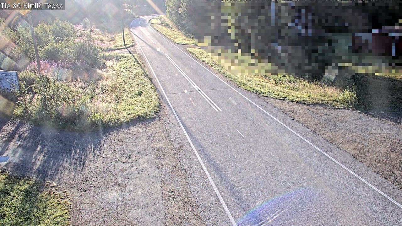 Weather Camera Image Väg 80 Kittilä, Tepsa, Kittilä, Lappi