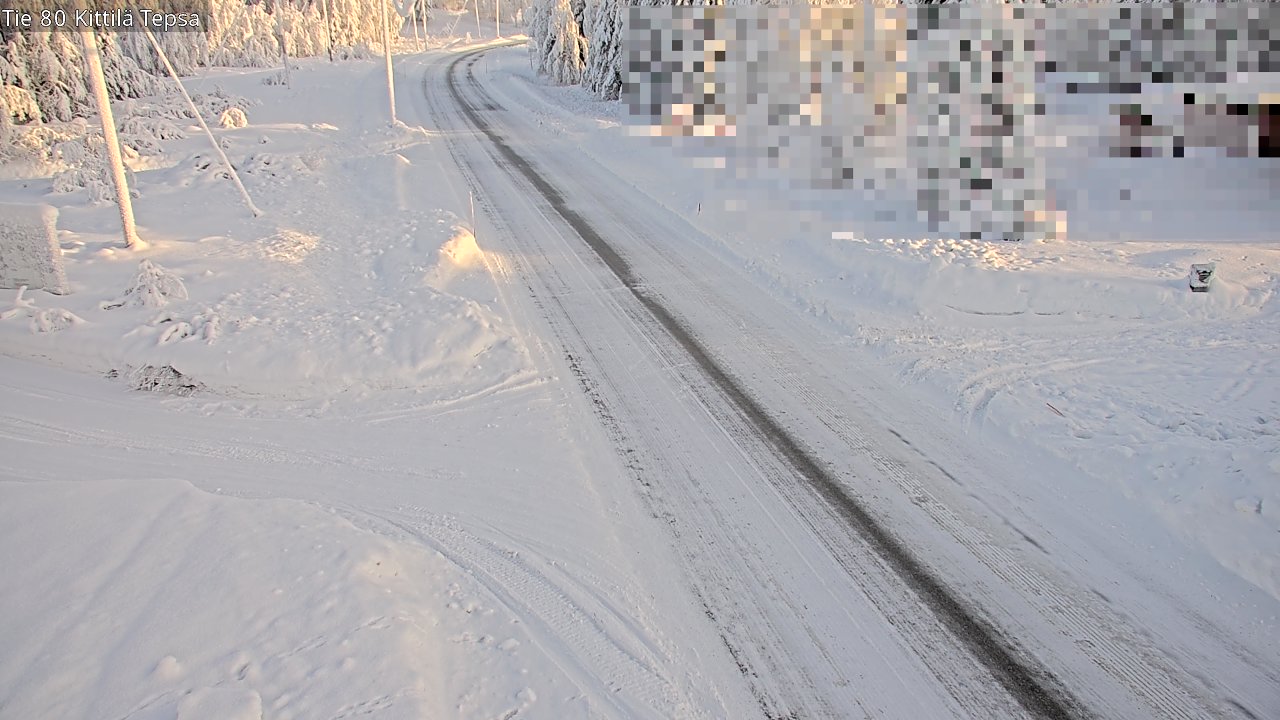 Weather Camera Image Road 80 Kittilä, Tepsa, Kittilä, Lappi