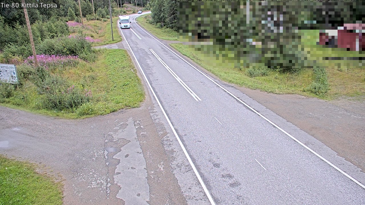 Weather Camera Image Väg 80 Kittilä, Tepsa, Kittilä, Lappi