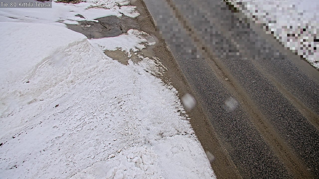 Weather Camera Image Road 80 Kittilä, Tepsa, Kittilä, Lappi