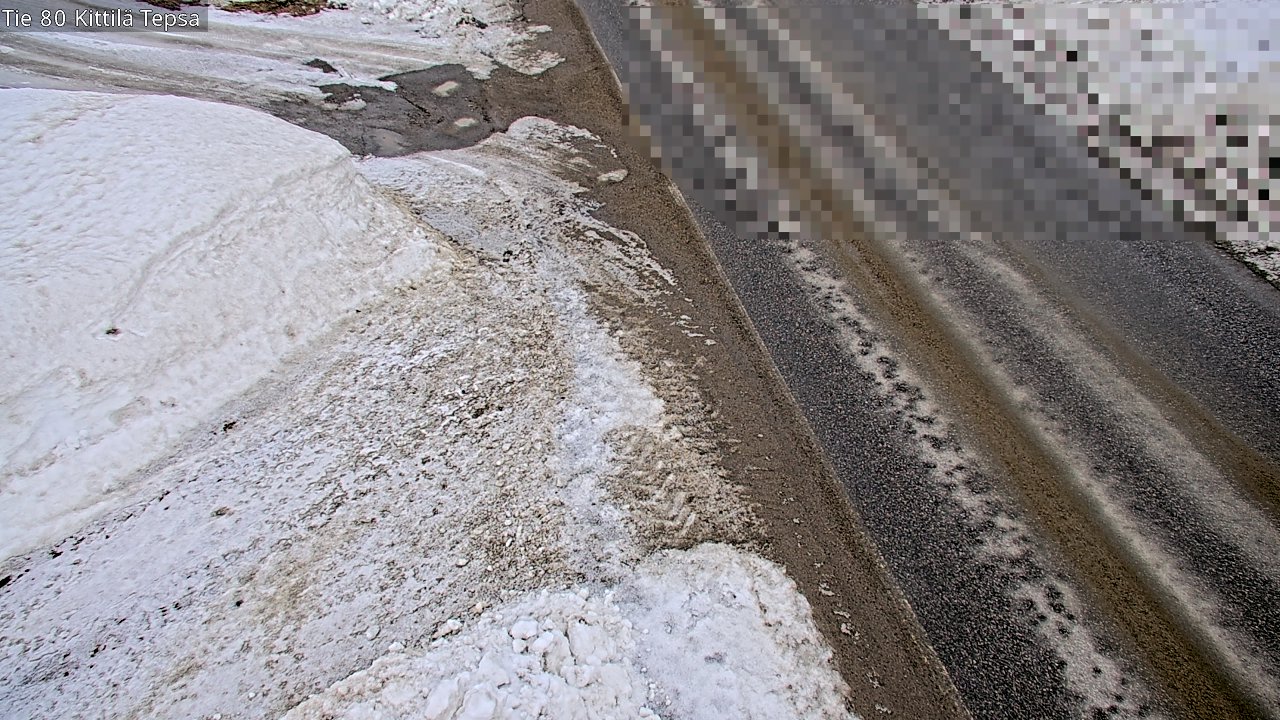 Weather Camera Image Väg 80 Kittilä, Tepsa, Kittilä, Lappi