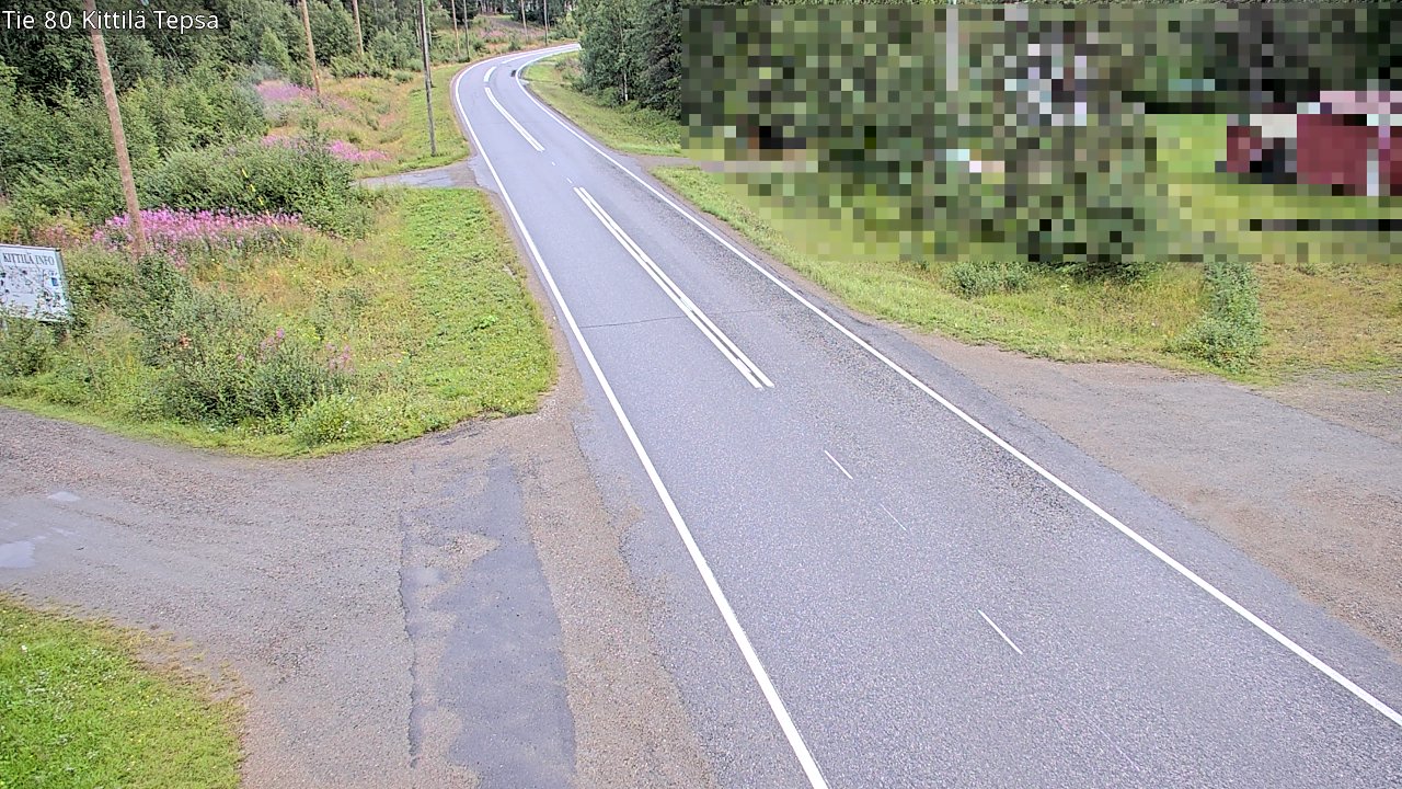 Weather Camera Image Väg 80 Kittilä, Tepsa, Kittilä, Lappi