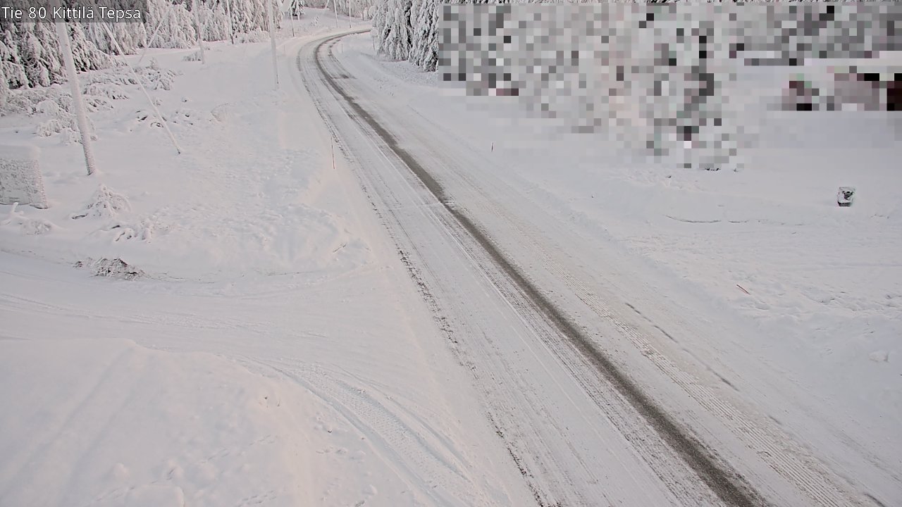 Weather Camera Image Road 80 Kittilä, Tepsa, Kittilä, Lappi