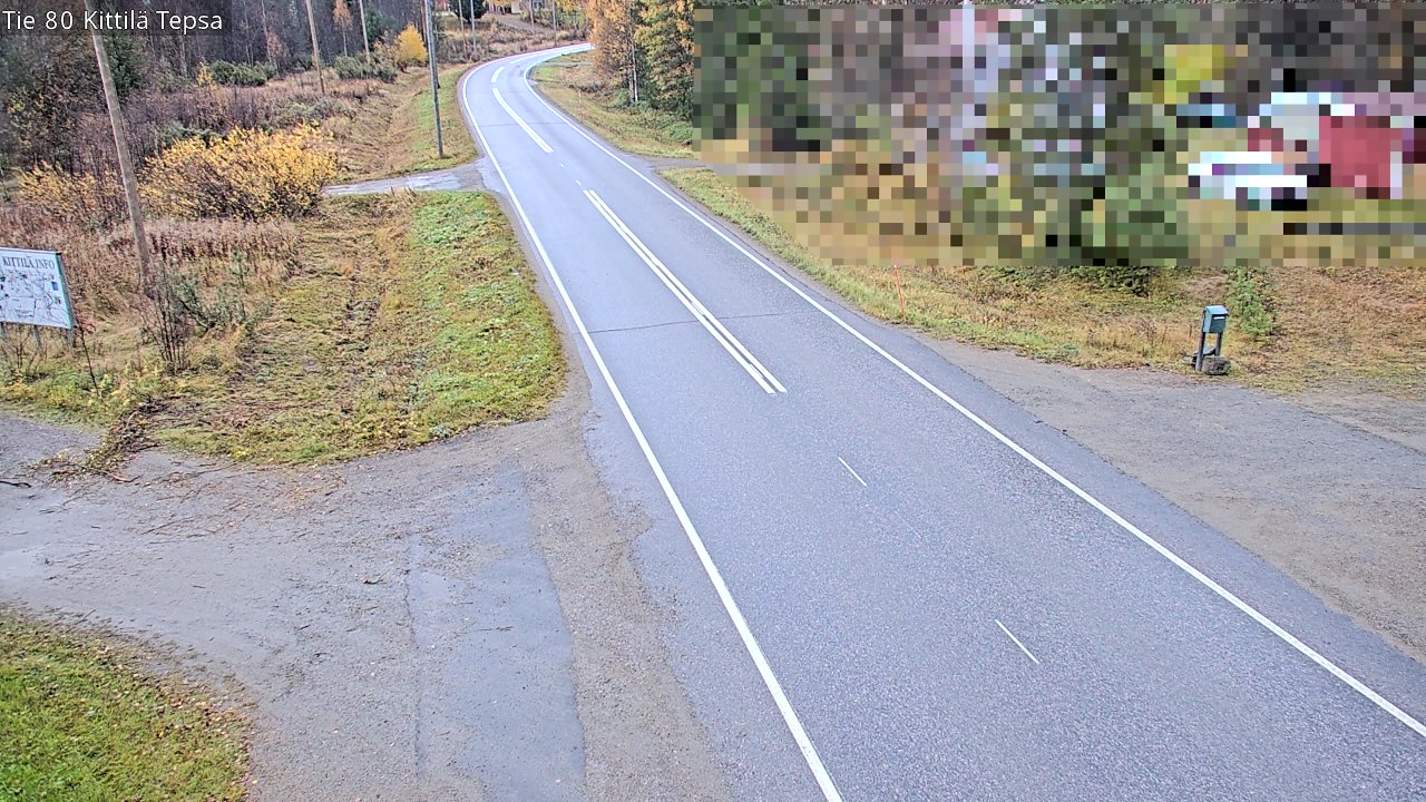 Weather Camera Image Väg 80 Kittilä, Tepsa, Kittilä, Lappi