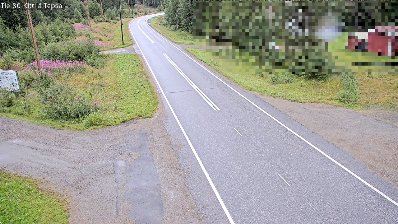 Weather Camera Image Väg 80 Kittilä, Tepsa, Kittilä, Lappi