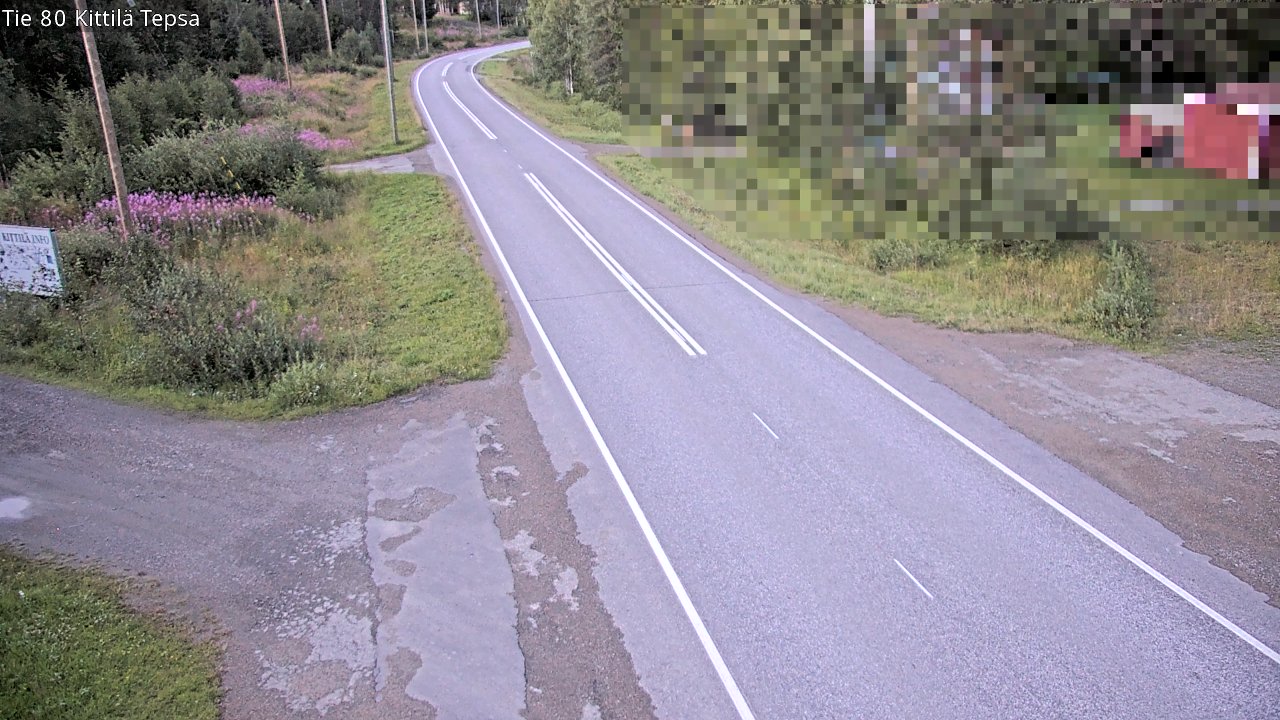 Weather Camera Image Väg 80 Kittilä, Tepsa, Kittilä, Lappi