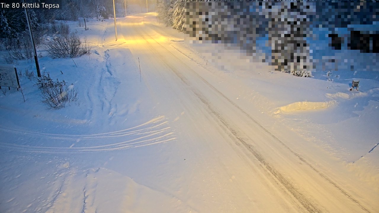 Weather Camera Image Väg 80 Kittilä, Tepsa, Kittilä, Lappi