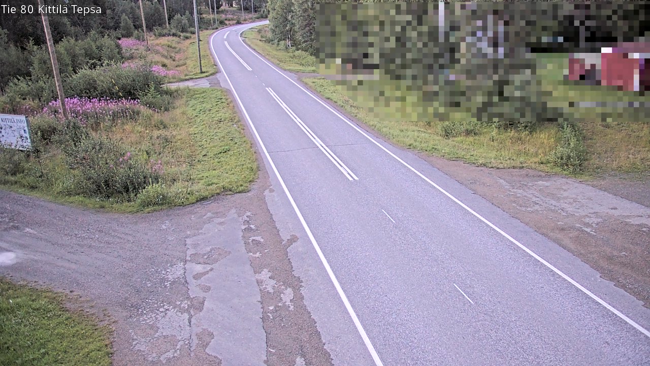 Weather Camera Image Väg 80 Kittilä, Tepsa, Kittilä, Lappi
