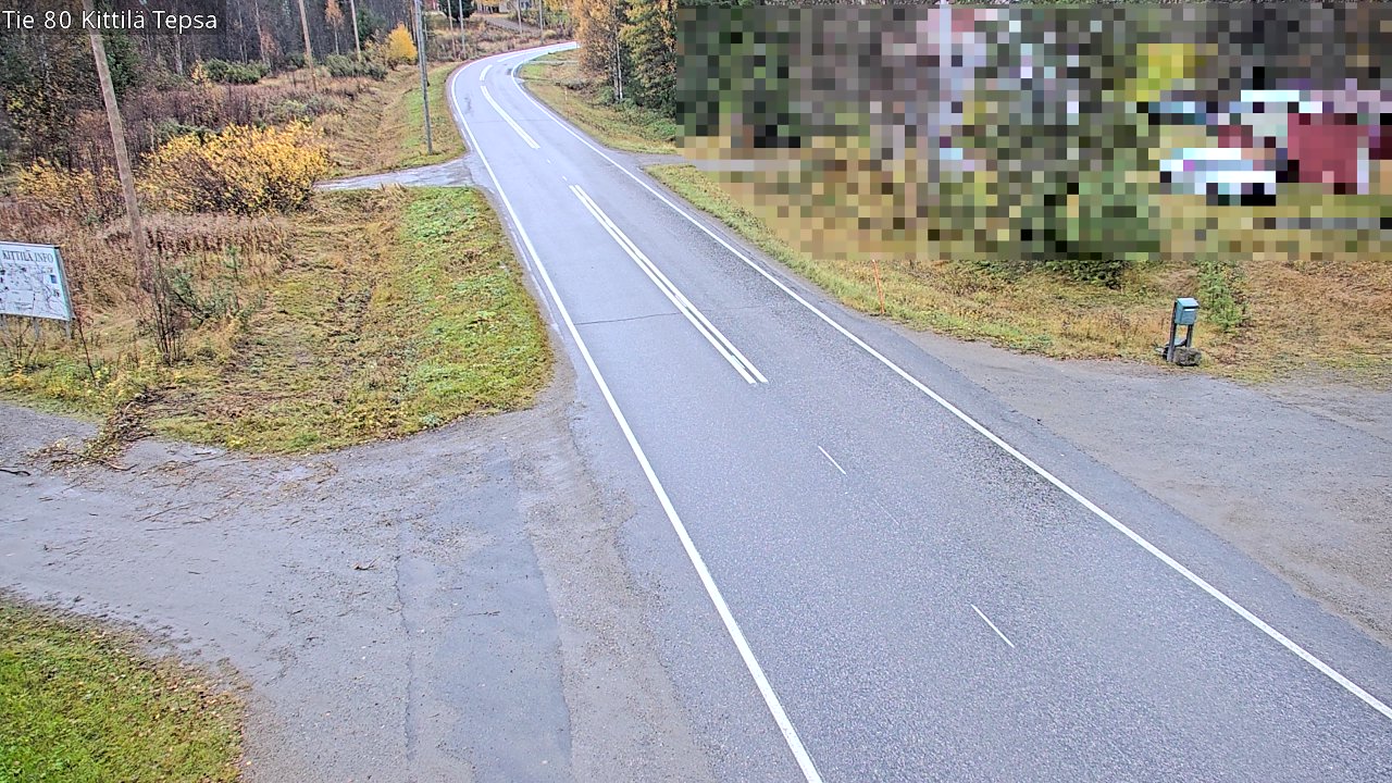Weather Camera Image Road 80 Kittilä, Tepsa, Kittilä, Lappi