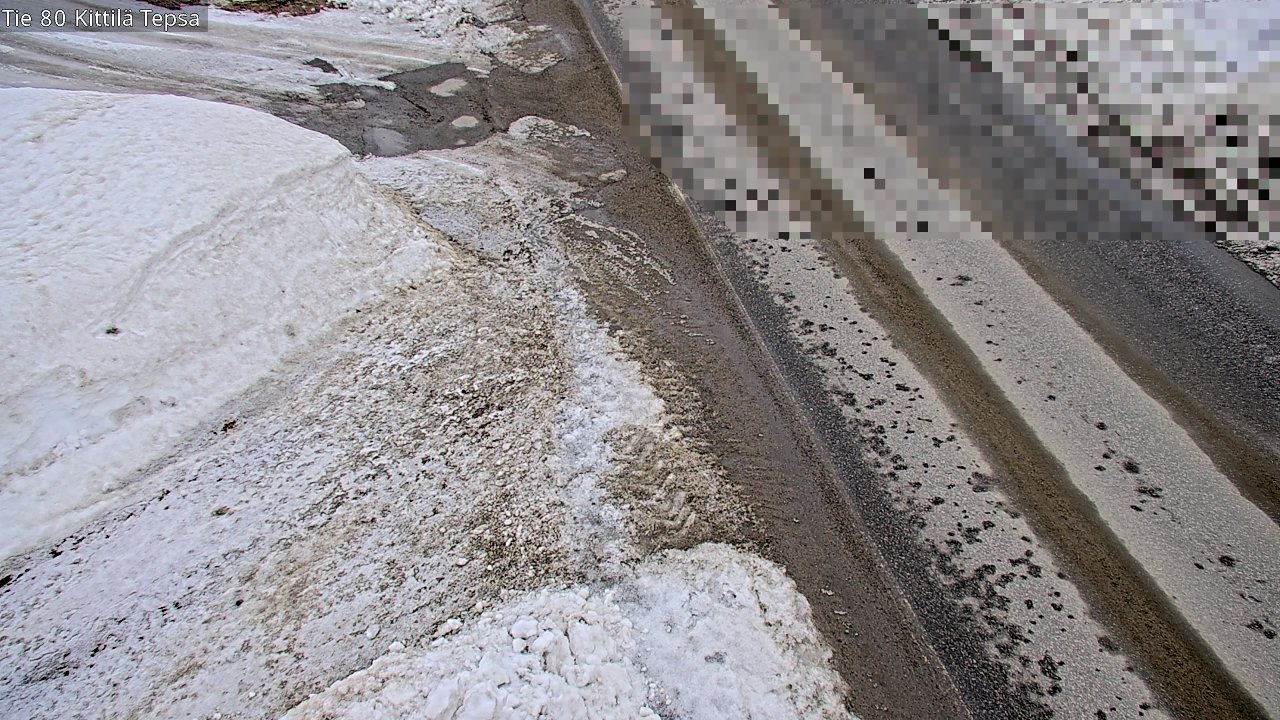 Weather Camera Image Väg 80 Kittilä, Tepsa, Kittilä, Lappi