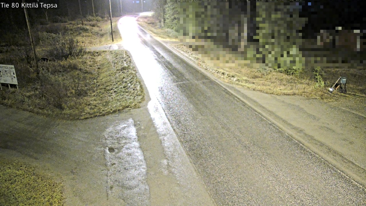 Weather Camera Image Väg 80 Kittilä, Tepsa, Kittilä, Lappi