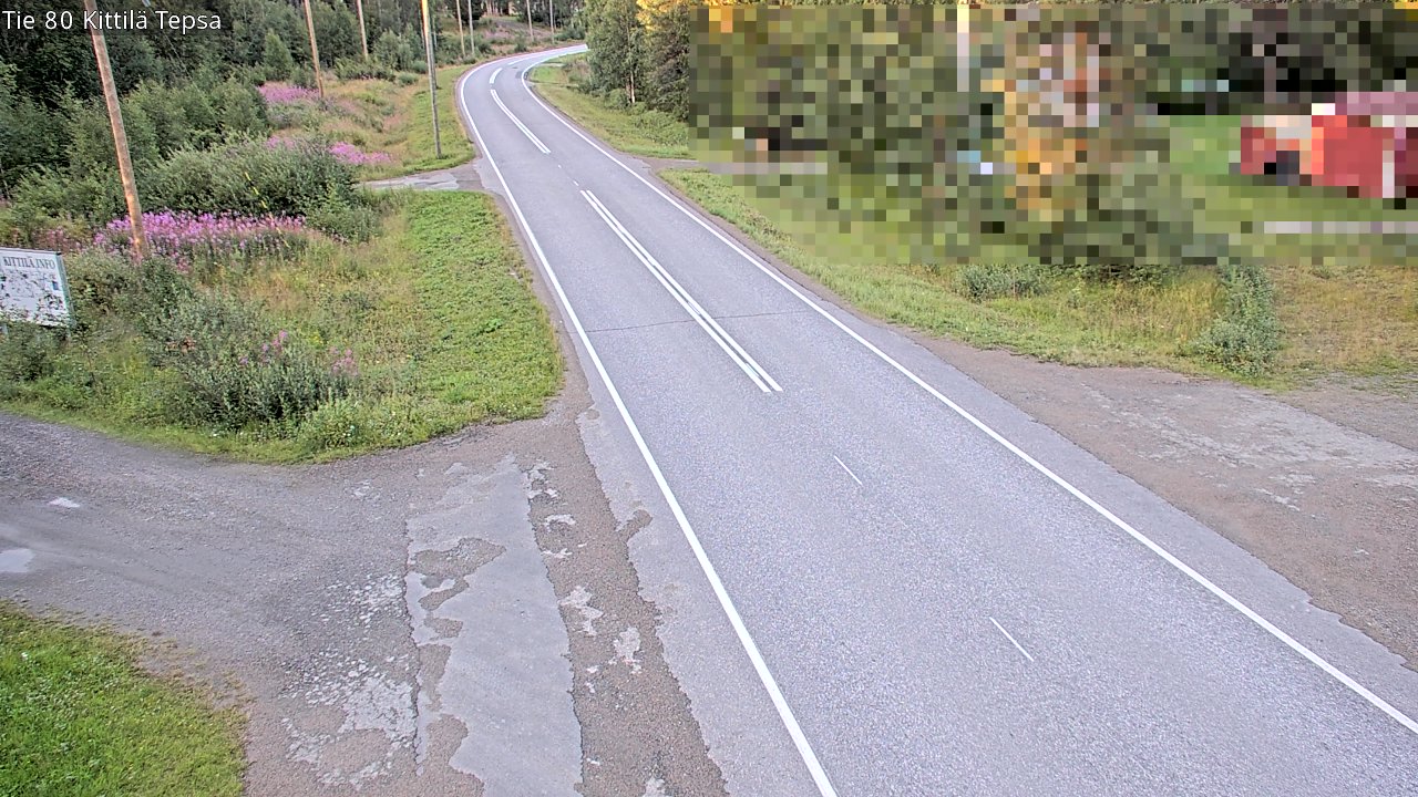 Weather Camera Image Väg 80 Kittilä, Tepsa, Kittilä, Lappi