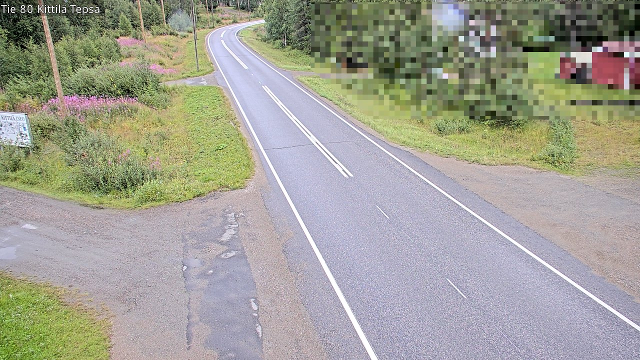 Weather Camera Image Väg 80 Kittilä, Tepsa, Kittilä, Lappi