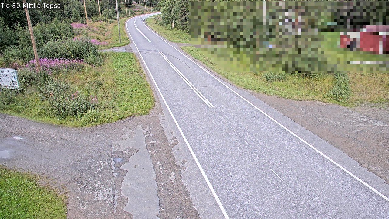 Weather Camera Image Väg 80 Kittilä, Tepsa, Kittilä, Lappi