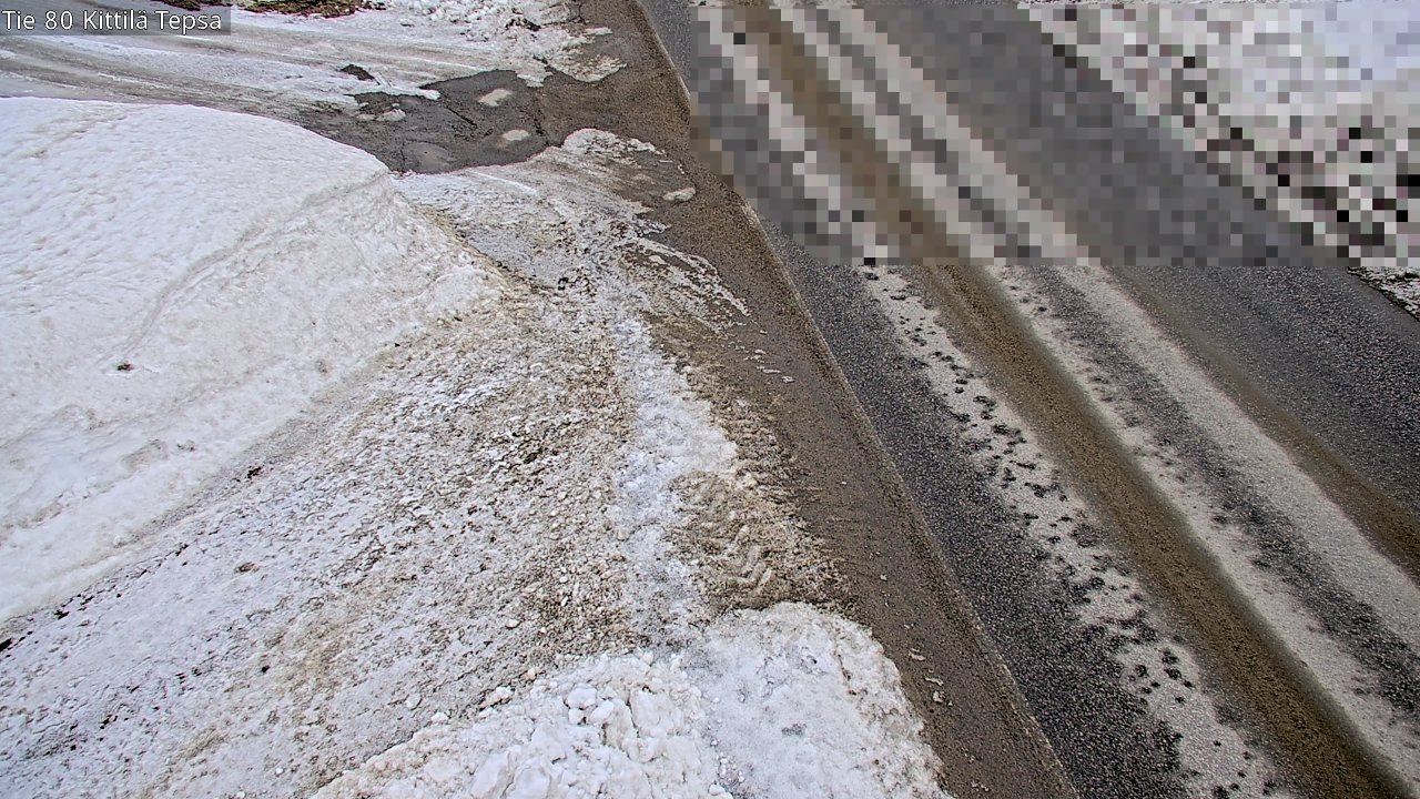 Weather Camera Image Väg 80 Kittilä, Tepsa, Kittilä, Lappi