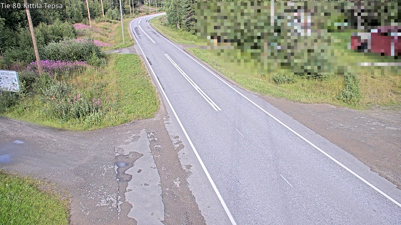 Weather Camera Image Väg 80 Kittilä, Tepsa, Kittilä, Lappi