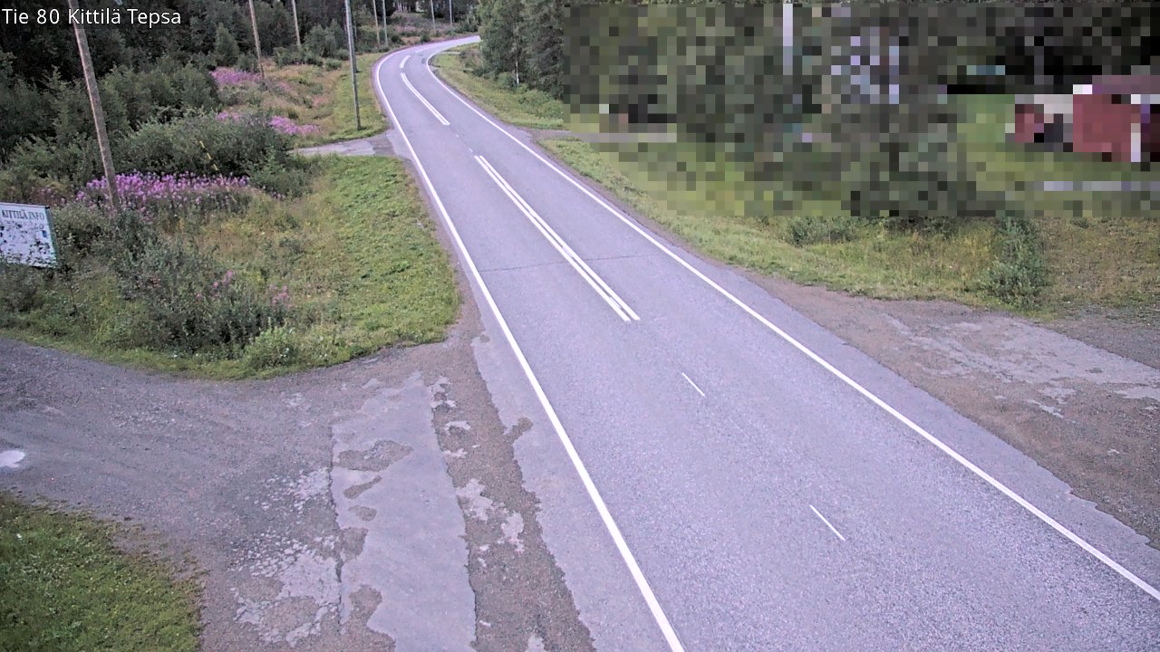 Weather Camera Image Väg 80 Kittilä, Tepsa, Kittilä, Lappi