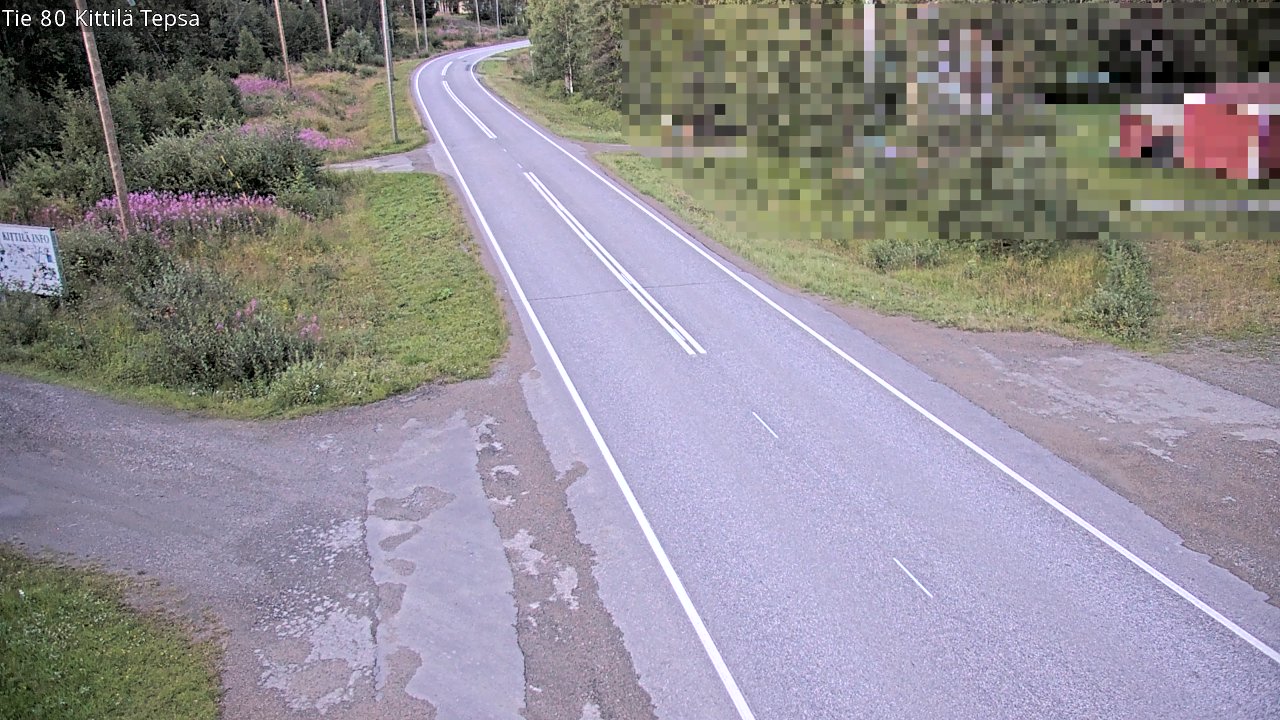 Weather Camera Image Väg 80 Kittilä, Tepsa, Kittilä, Lappi