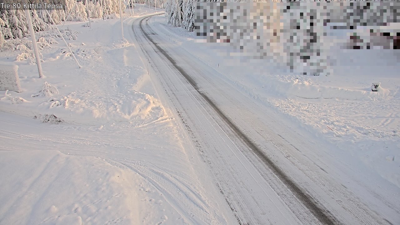 Weather Camera Image Road 80 Kittilä, Tepsa, Kittilä, Lappi