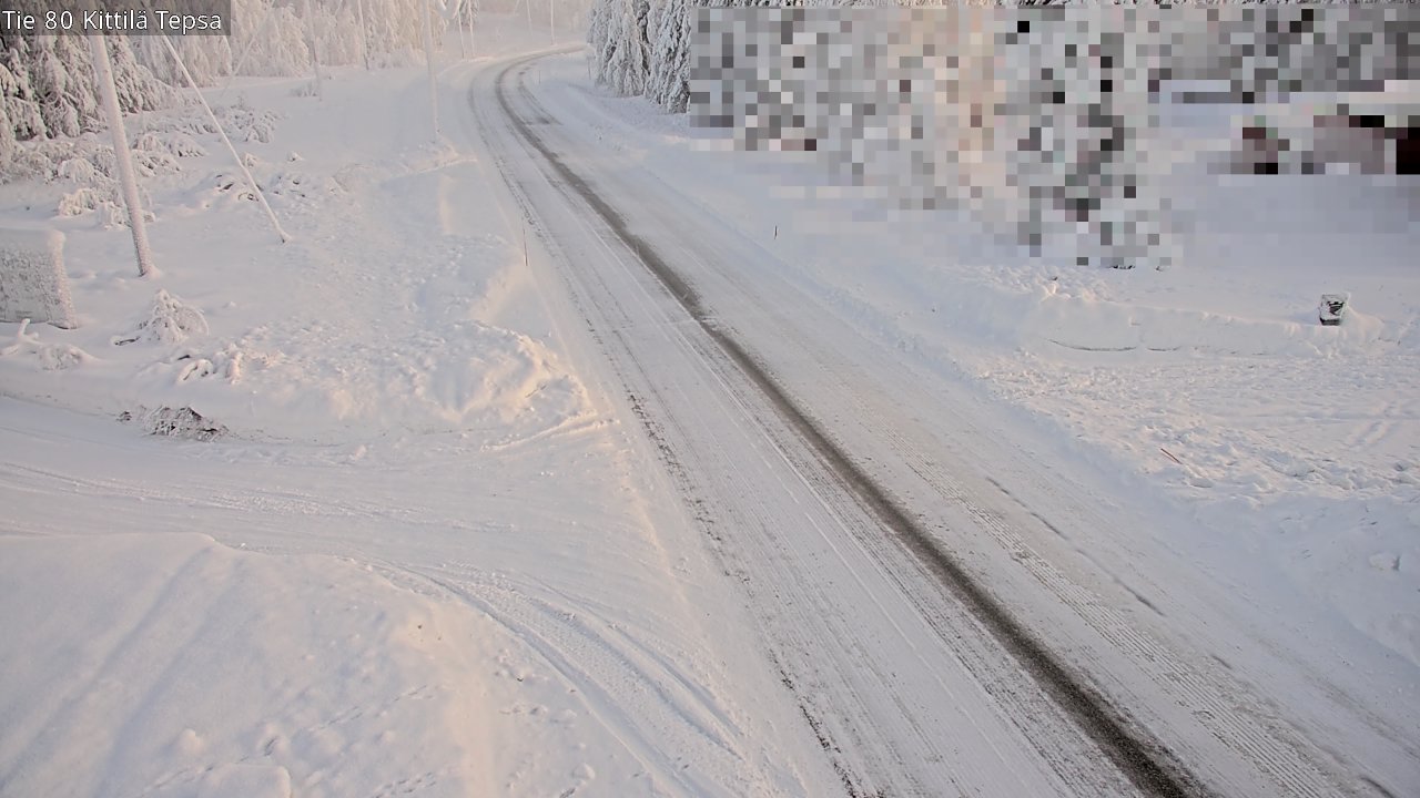 Weather Camera Image Road 80 Kittilä, Tepsa, Kittilä, Lappi