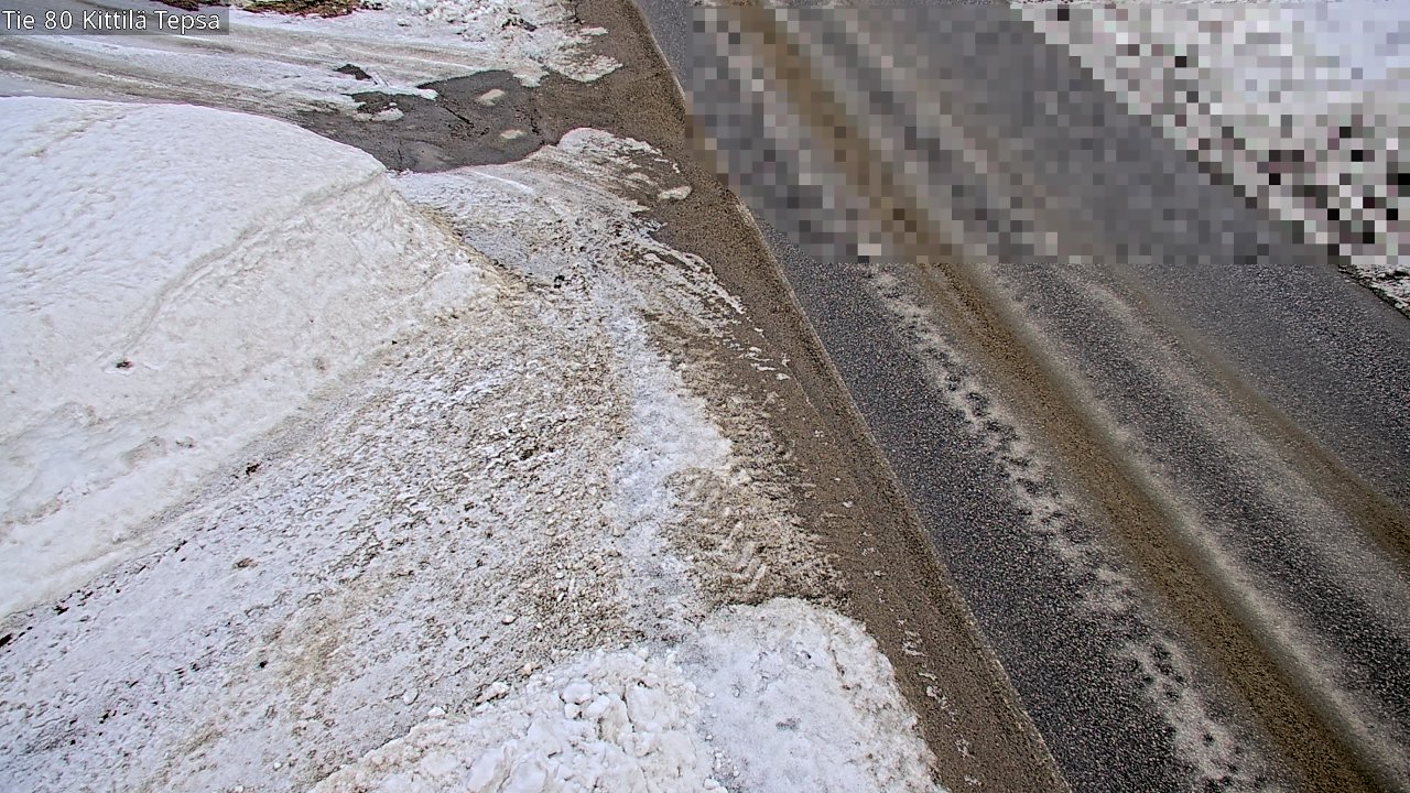 Weather Camera Image Väg 80 Kittilä, Tepsa, Kittilä, Lappi