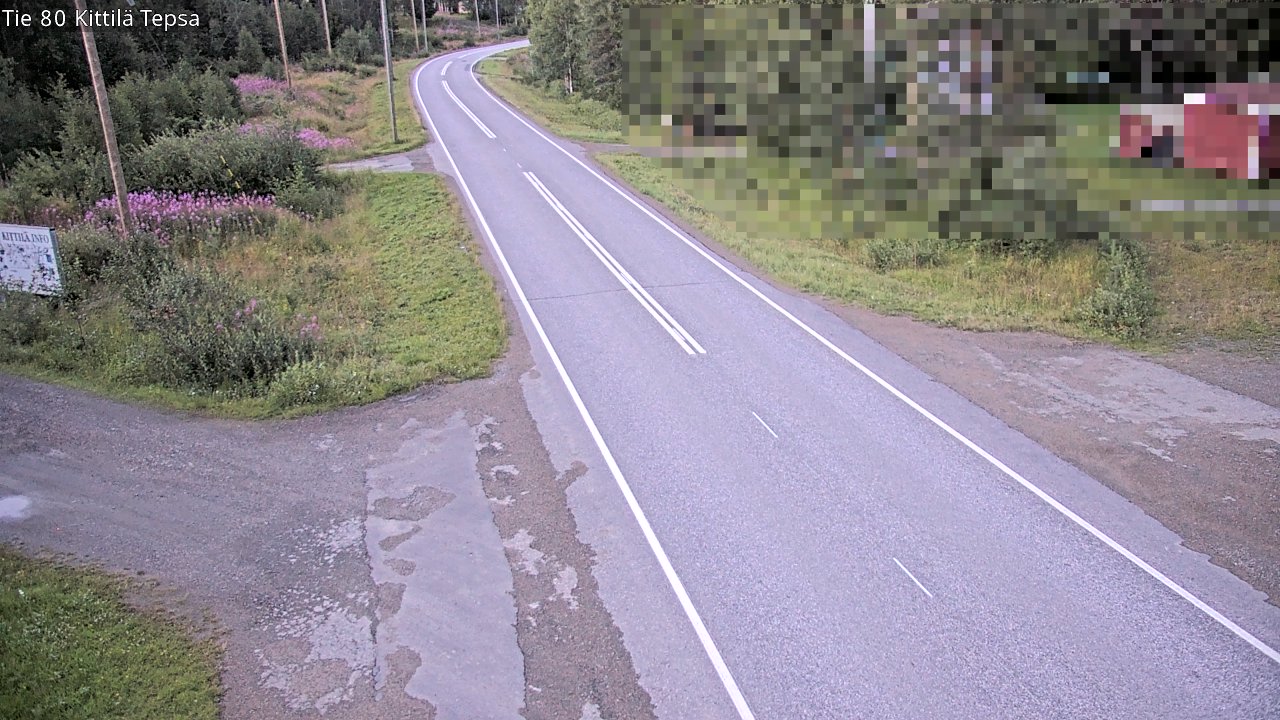 Weather Camera Image Väg 80 Kittilä, Tepsa, Kittilä, Lappi