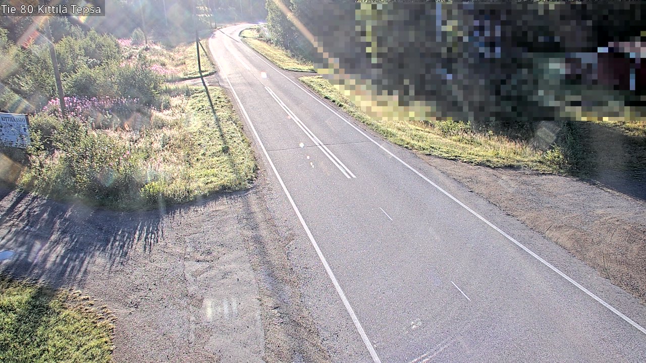 Weather Camera Image Väg 80 Kittilä, Tepsa, Kittilä, Lappi
