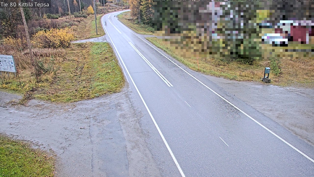 Weather Camera Image Road 80 Kittilä, Tepsa, Kittilä, Lappi