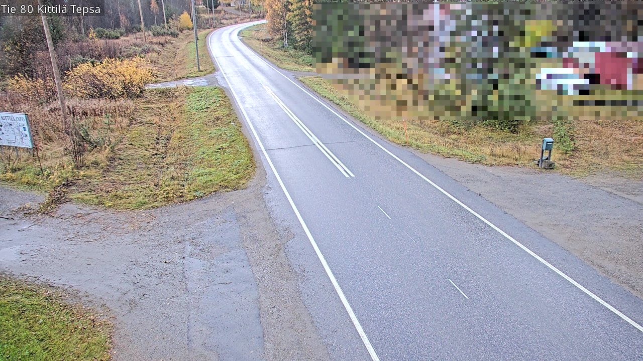 Weather Camera Image Väg 80 Kittilä, Tepsa, Kittilä, Lappi