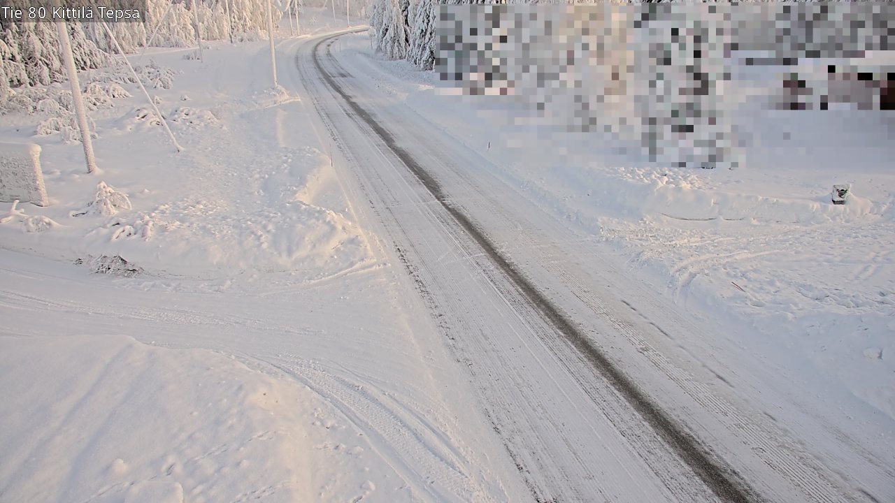 Weather Camera Image Road 80 Kittilä, Tepsa, Kittilä, Lappi