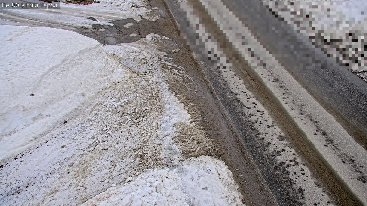 Weather Camera Image Väg 80 Kittilä, Tepsa, Kittilä, Lappi