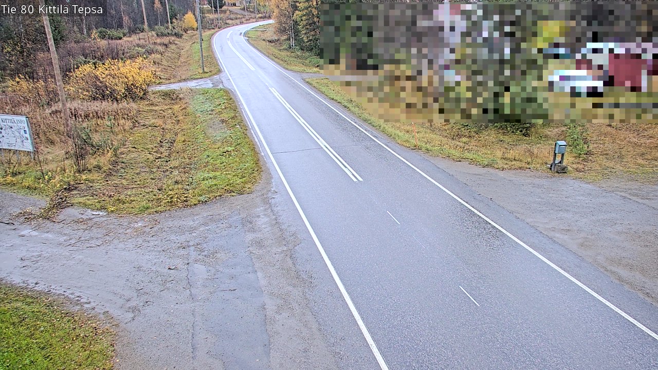 Weather Camera Image Road 80 Kittilä, Tepsa, Kittilä, Lappi