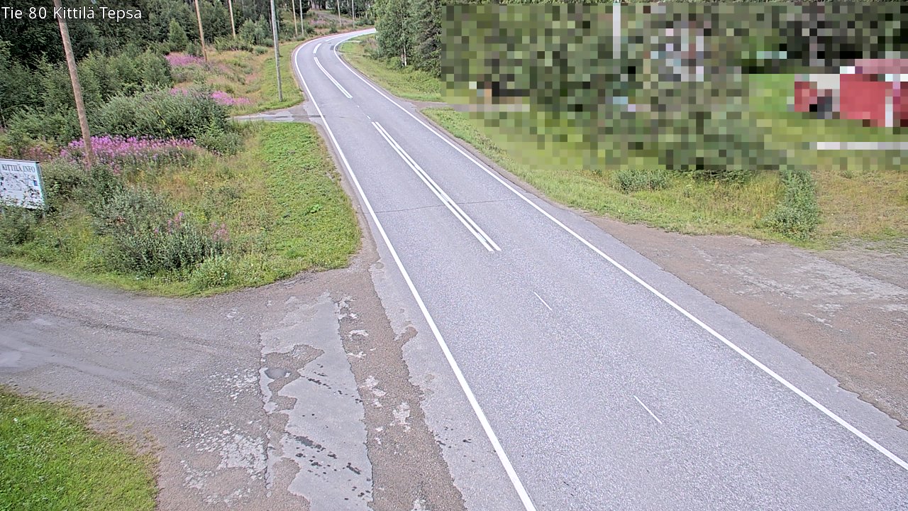 Weather Camera Image Väg 80 Kittilä, Tepsa, Kittilä, Lappi