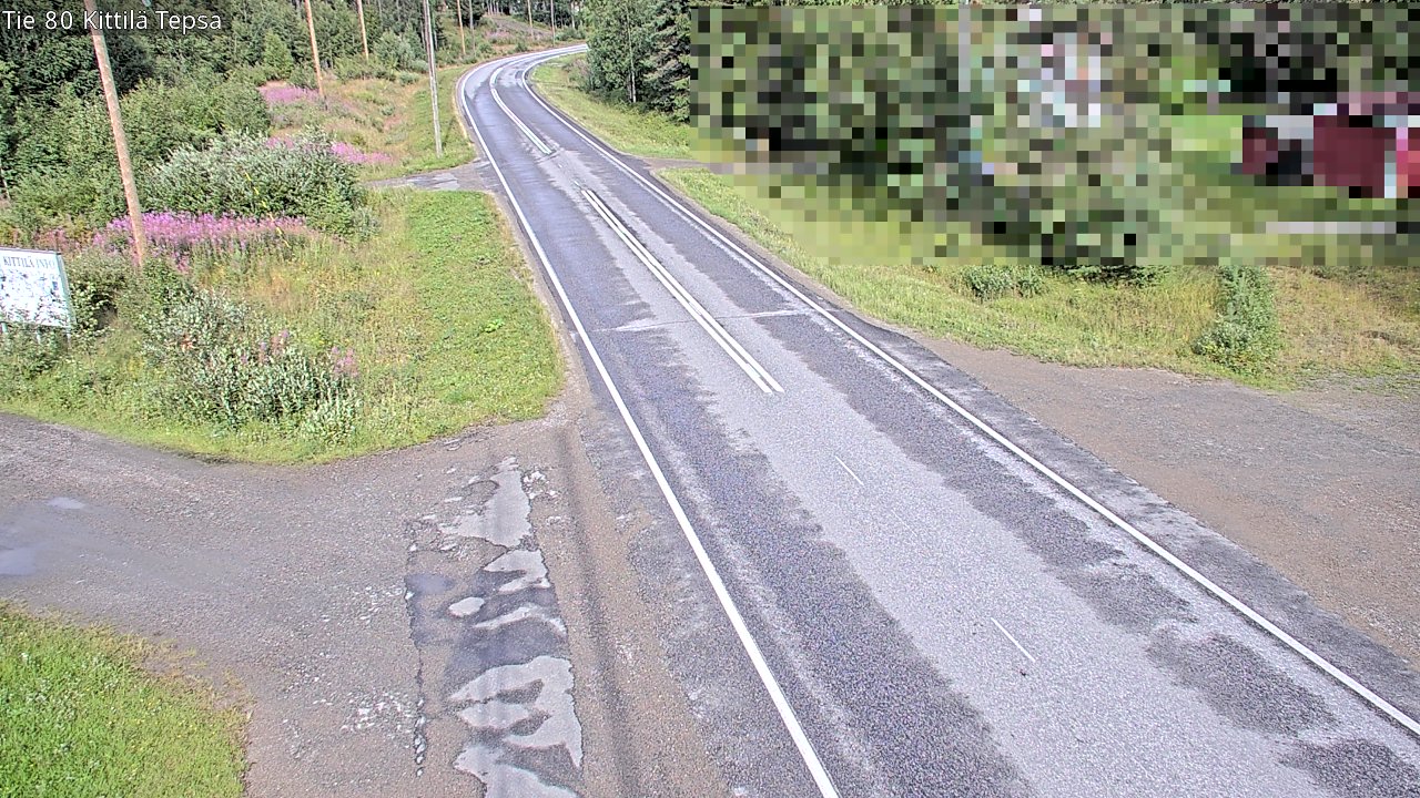 Weather Camera Image Väg 80 Kittilä, Tepsa, Kittilä, Lappi
