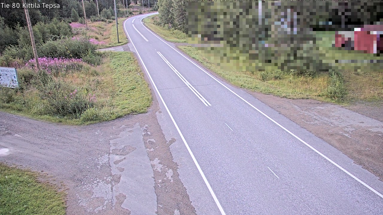 Weather Camera Image Väg 80 Kittilä, Tepsa, Kittilä, Lappi