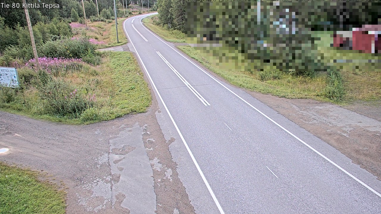 Weather Camera Image Väg 80 Kittilä, Tepsa, Kittilä, Lappi