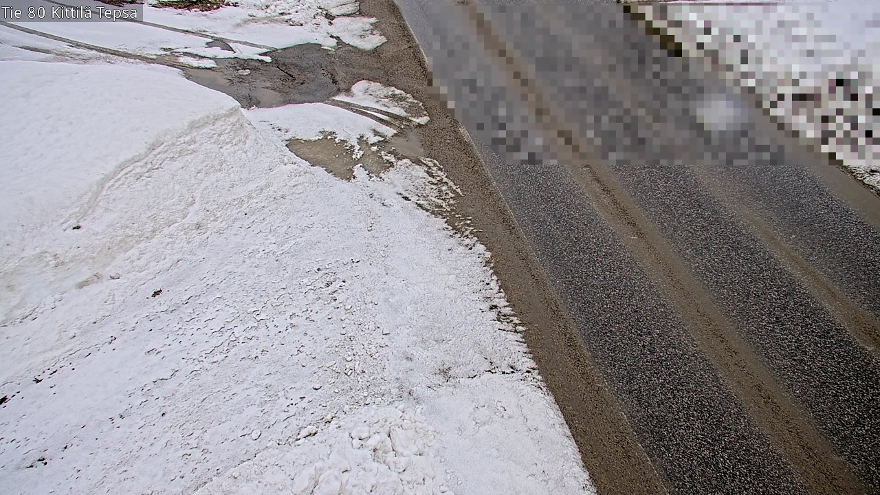 Weather Camera Image Road 80 Kittilä, Tepsa, Kittilä, Lappi