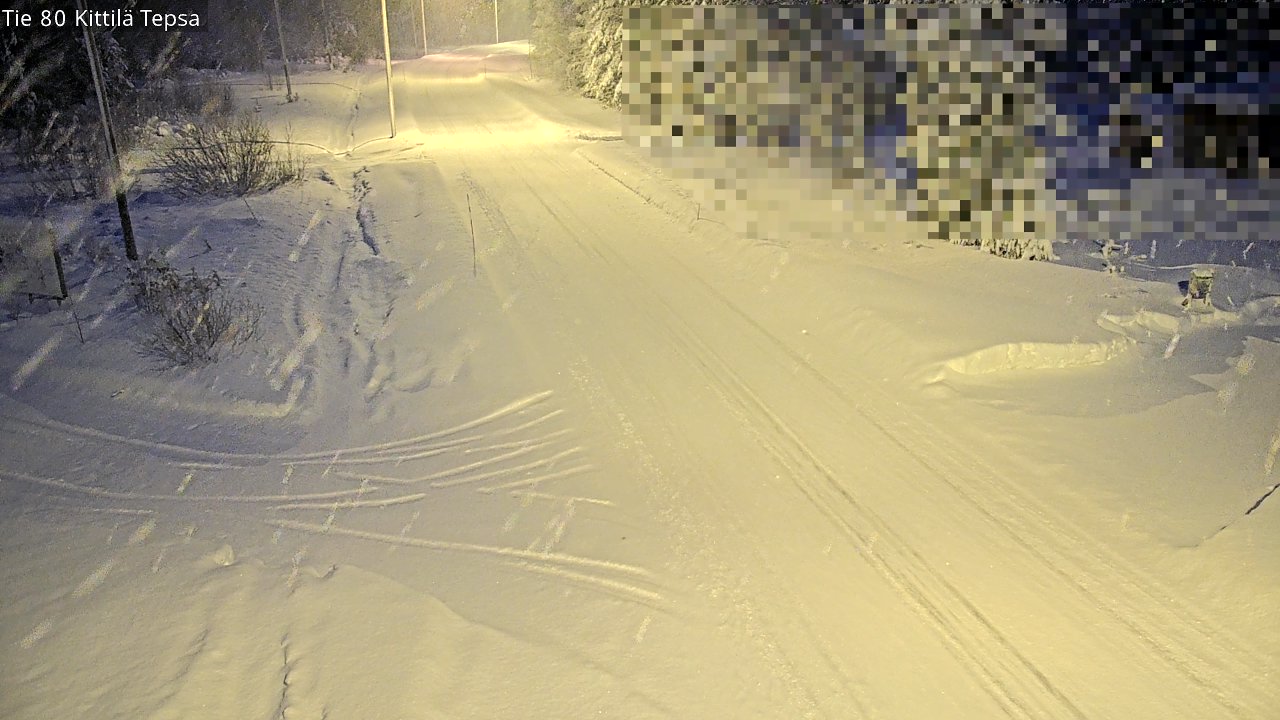 Weather Camera Image Väg 80 Kittilä, Tepsa, Kittilä, Lappi