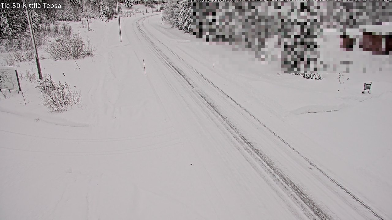 Weather Camera Image Väg 80 Kittilä, Tepsa, Kittilä, Lappi