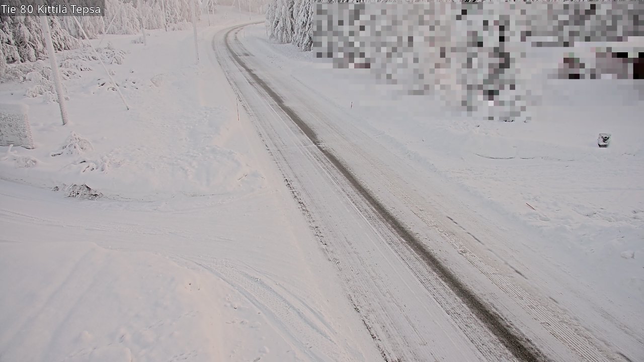 Weather Camera Image Road 80 Kittilä, Tepsa, Kittilä, Lappi