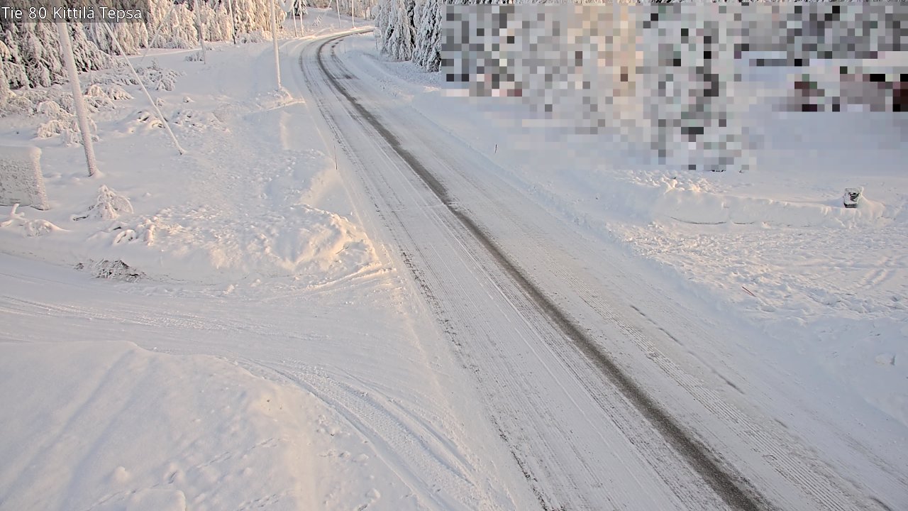 Weather Camera Image Road 80 Kittilä, Tepsa, Kittilä, Lappi