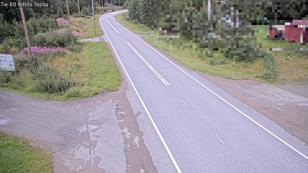 Weather Camera Image Väg 80 Kittilä, Tepsa, Kittilä, Lappi