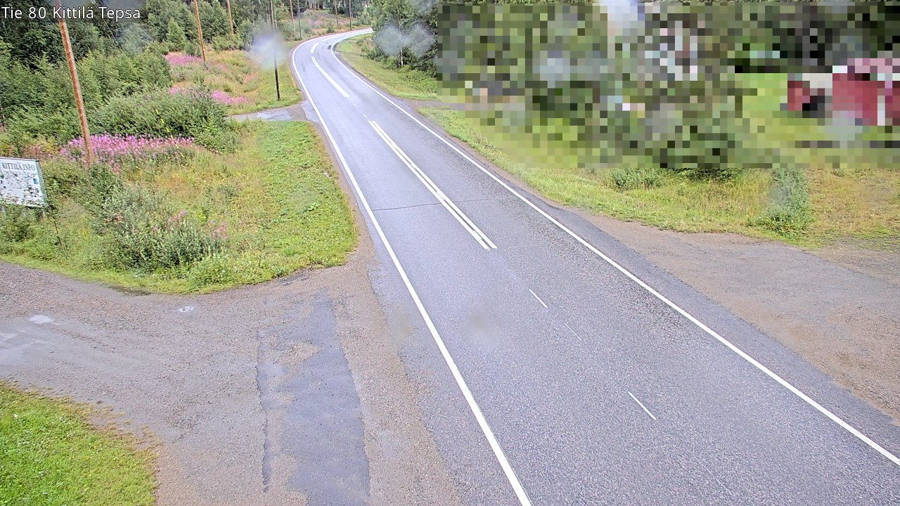 Weather Camera Image Väg 80 Kittilä, Tepsa, Kittilä, Lappi
