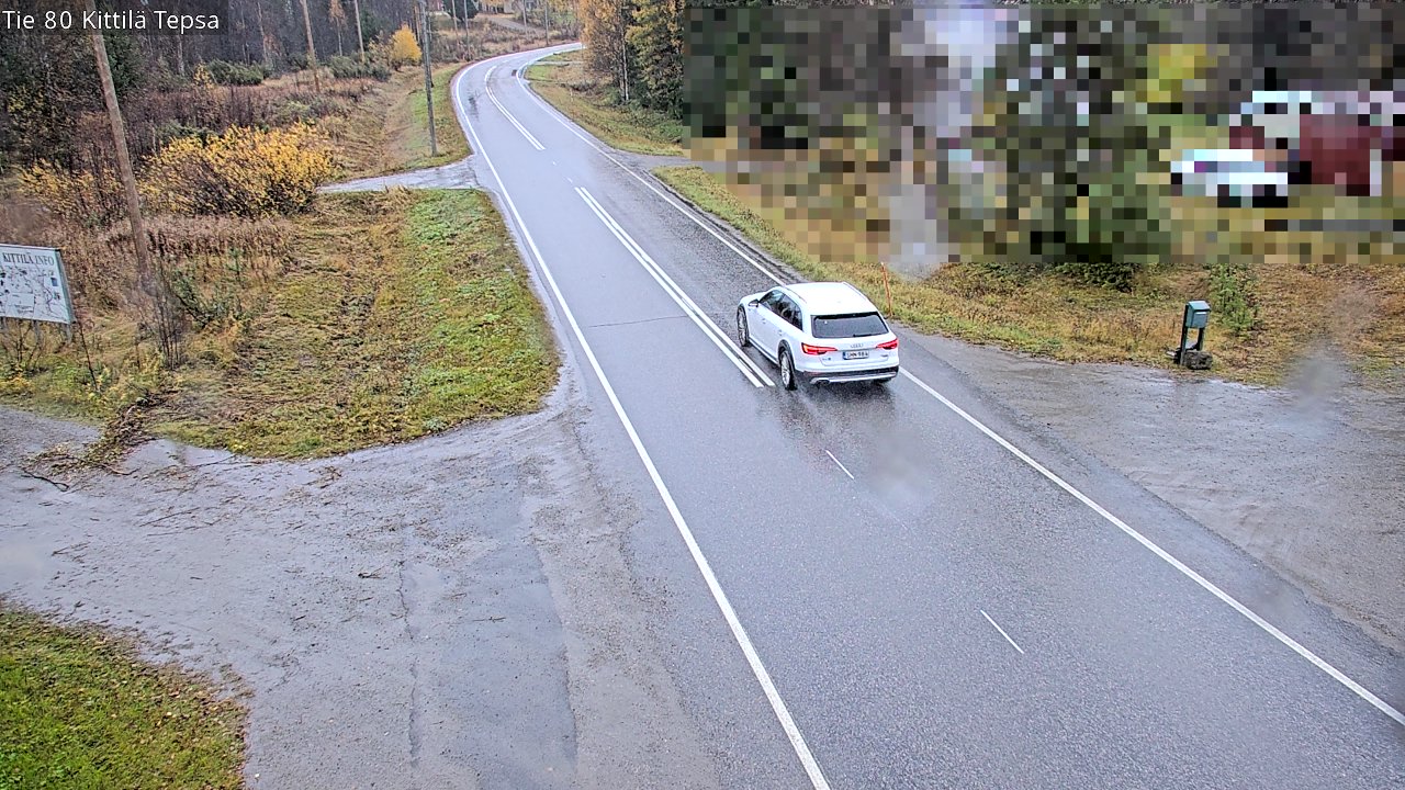 Weather Camera Image Road 80 Kittilä, Tepsa, Kittilä, Lappi